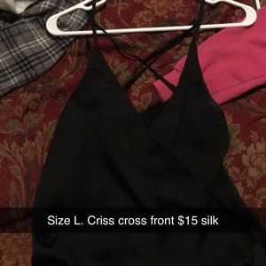 Criss cross tank top